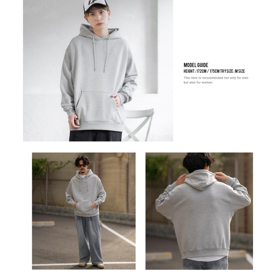 パーカー メンズ レディース SIDEWAY STANCE サイドウェイスタンス 無地 裏毛 スウェット プルオーバー フーディー 大きめ アメカジ スケーター ストリート | improves | 09