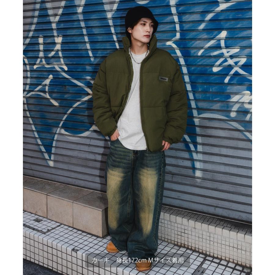 ダウンジャケット メンズ SIDEWAY STANCE サイドウェイスタンス エコダウン ブルゾン ジャンパー ワンポイント 防風 撥水 防寒 アウトドア ストリート | improves | 20