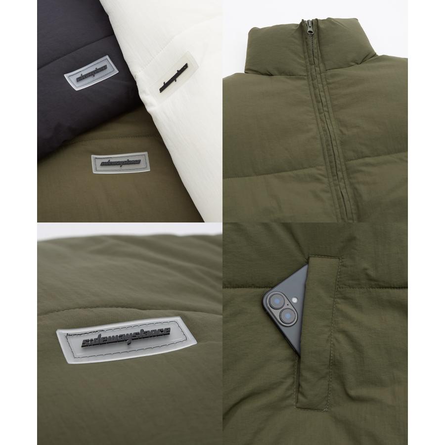 ダウンジャケット メンズ SIDEWAY STANCE サイドウェイスタンス エコダウン ブルゾン ジャンパー ワンポイント 防風 撥水 防寒 アウトドア ストリート | improves | 21