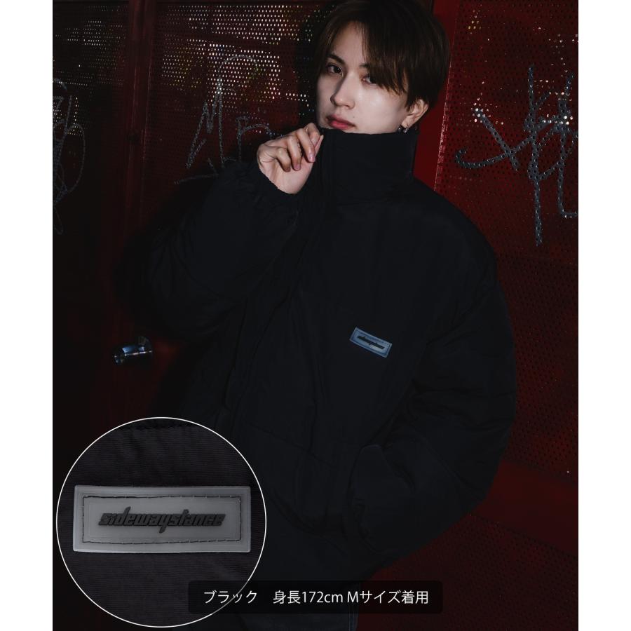 ダウンジャケット メンズ SIDEWAY STANCE サイドウェイスタンス エコダウン ブルゾン ジャンパー ワンポイント 防風 撥水 防寒 アウトドア ストリート | improves | 04