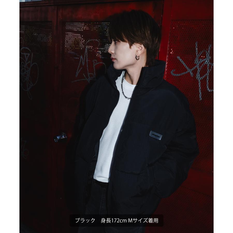 ダウンジャケット メンズ SIDEWAY STANCE サイドウェイスタンス エコダウン ブルゾン ジャンパー ワンポイント 防風 撥水 防寒 アウトドア ストリート | improves | 08