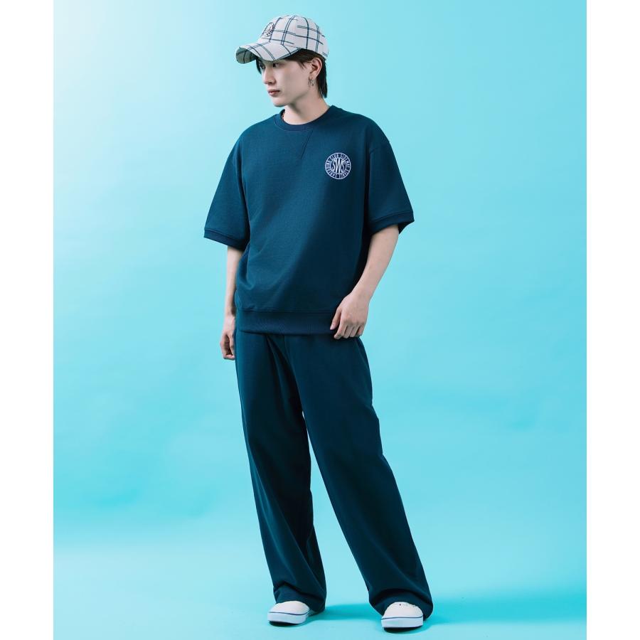スウェットパンツ メンズ サイドウェイスタンス スウェット 裏毛 タックパンツ ワイドパンツ アメカジ カジュアル スケーター ストリート 古着MIX 韓国 | improves | 15