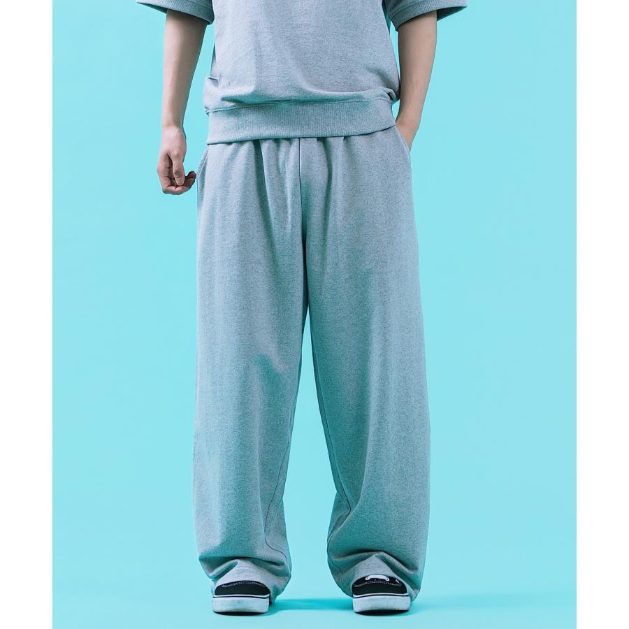 スウェットパンツ メンズ サイドウェイスタンス スウェット 裏毛 タックパンツ ワイドパンツ アメカジ カジュアル スケーター ストリート 古着MIX 韓国 | improves | 04