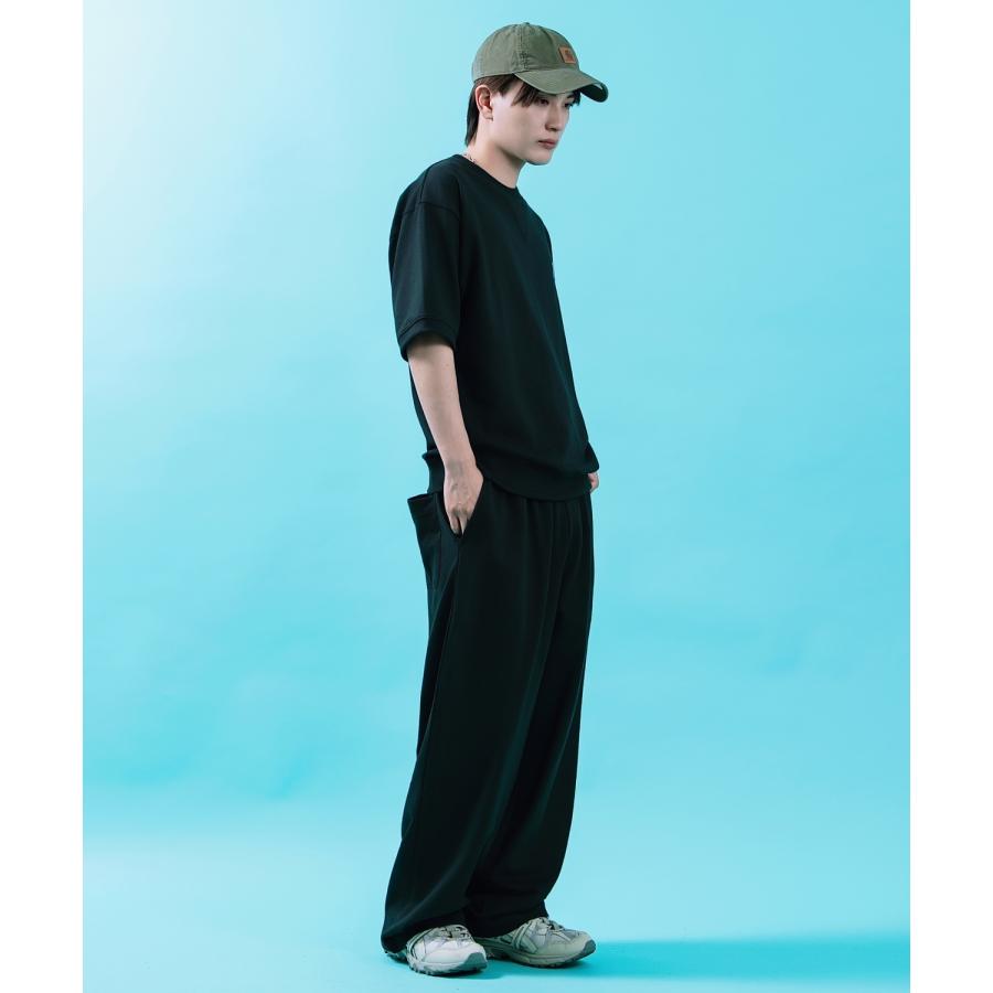 スウェットパンツ メンズ サイドウェイスタンス スウェット 裏毛 タックパンツ ワイドパンツ アメカジ カジュアル スケーター ストリート 古着MIX 韓国 | improves | 11