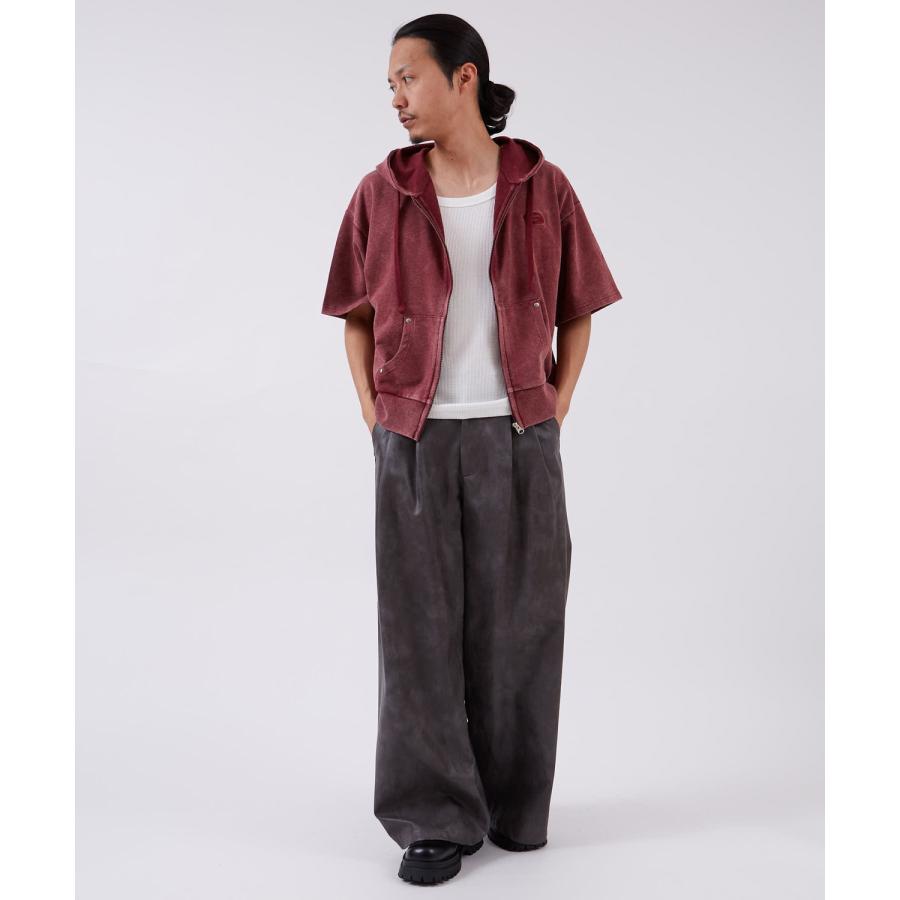 半袖シャツ メンズ サイドウェイスタンス ビッグシルエット ピグメント カットソー 半袖T アメカジ カジュアル スケーター ストリート 古着MIX 韓国ファッション | improves | 17