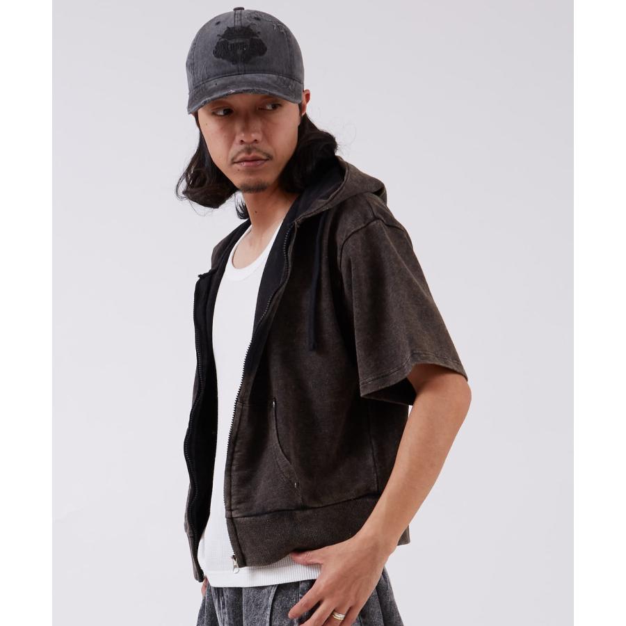 半袖シャツ メンズ サイドウェイスタンス ビッグシルエット ピグメント カットソー 半袖T アメカジ カジュアル スケーター ストリート 古着MIX 韓国ファッション | improves | 05