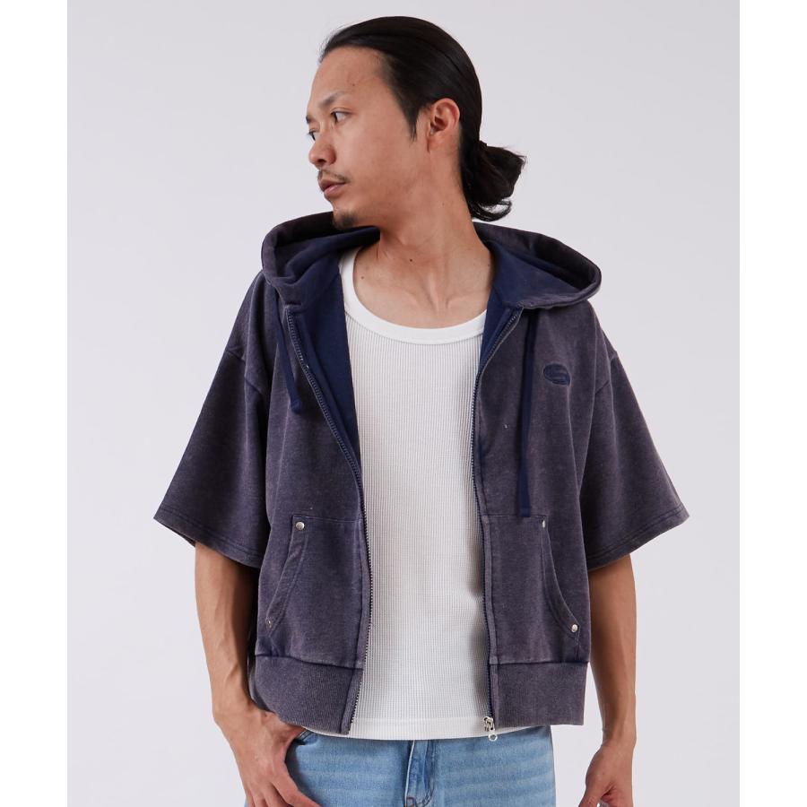 半袖シャツ メンズ サイドウェイスタンス ビッグシルエット ピグメント カットソー 半袖T アメカジ カジュアル スケーター ストリート 古着MIX 韓国ファッション | improves | 10