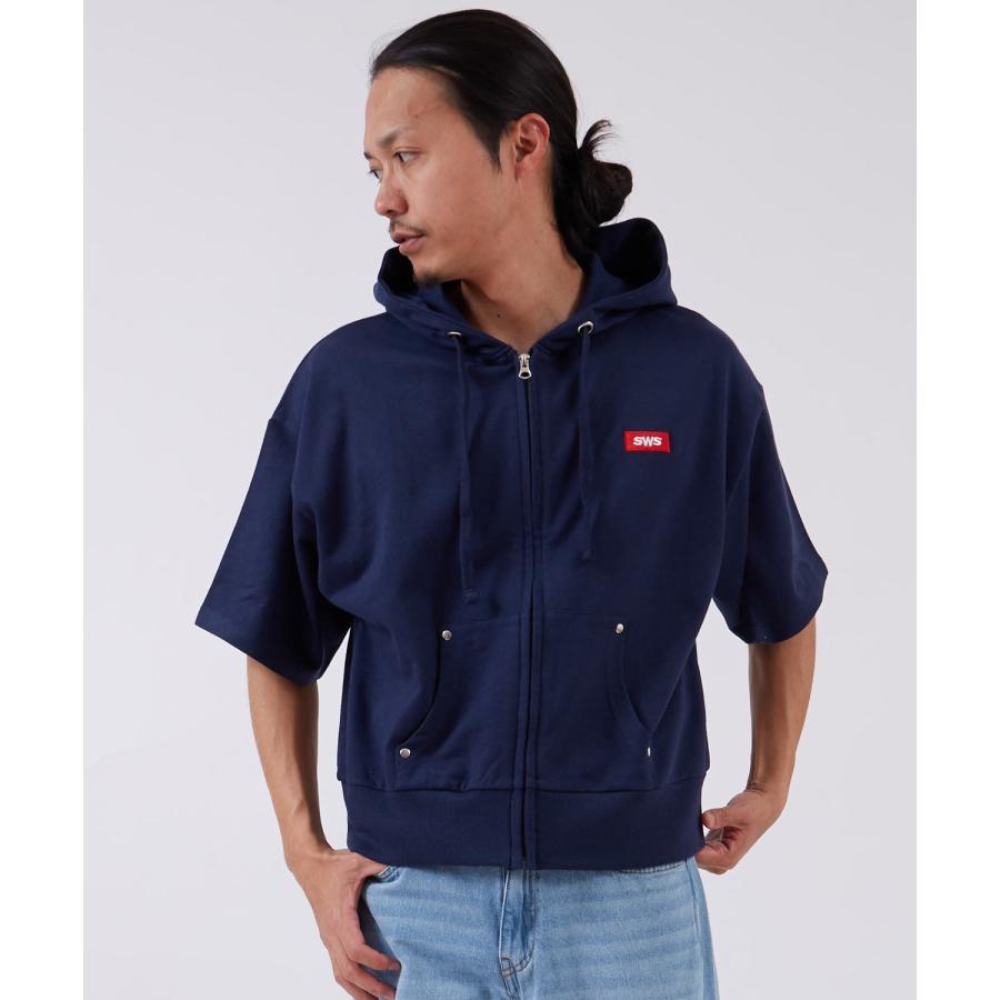 半袖シャツ メンズ サイドウェイスタンス ビッグシルエット 裏毛 カットソー 半袖T アメカジ カジュアル スケーター ストリート 古着MIX 韓国ファッション | improves | 19