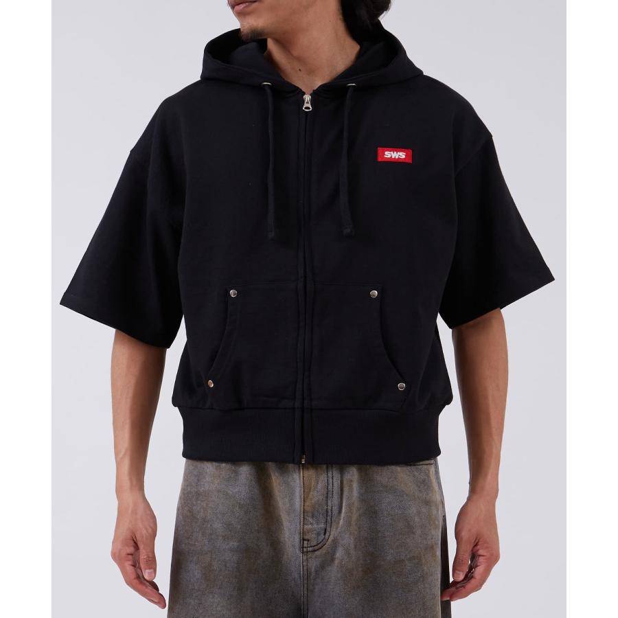 半袖シャツ メンズ サイドウェイスタンス ビッグシルエット 裏毛 カットソー 半袖T アメカジ カジュアル スケーター ストリート 古着MIX 韓国ファッション | improves | 08