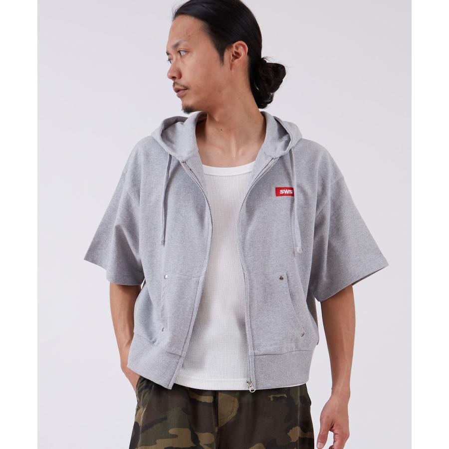 半袖シャツ メンズ サイドウェイスタンス ビッグシルエット 裏毛 カットソー 半袖T アメカジ カジュアル スケーター ストリート 古着MIX 韓国ファッション | improves | 10