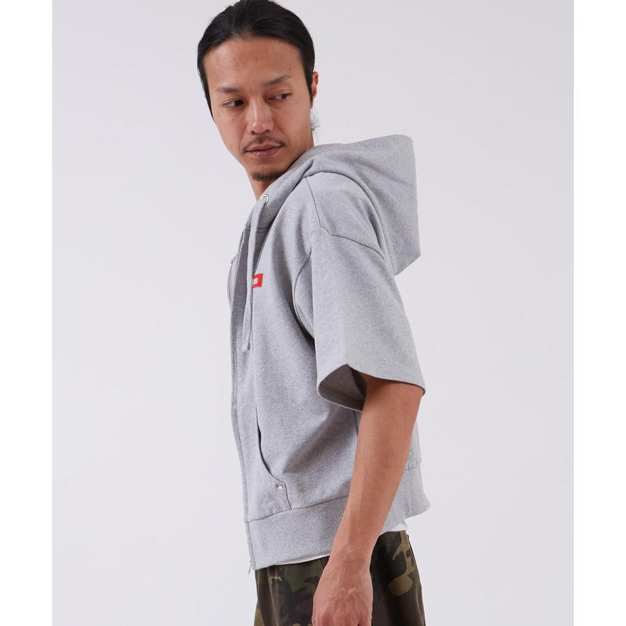 半袖シャツ メンズ サイドウェイスタンス ビッグシルエット 裏毛 カットソー 半袖T アメカジ カジュアル スケーター ストリート 古着MIX 韓国ファッション | improves | 11