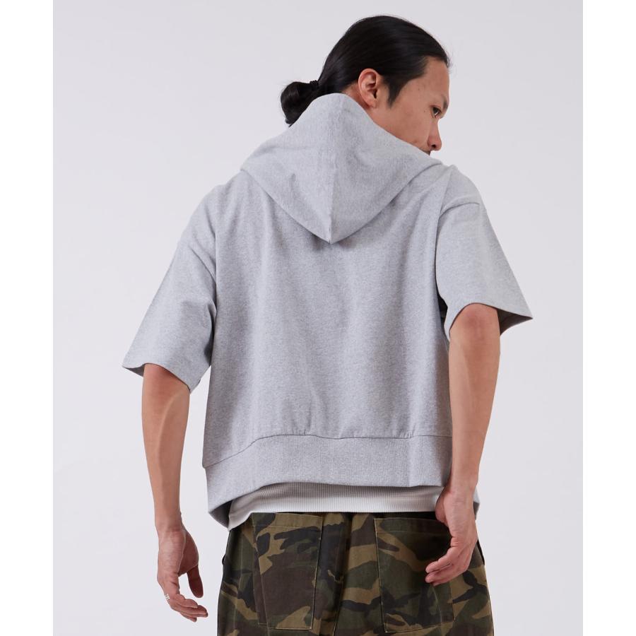 半袖シャツ メンズ サイドウェイスタンス ビッグシルエット 裏毛 カットソー 半袖T アメカジ カジュアル スケーター ストリート 古着MIX 韓国ファッション | improves | 12