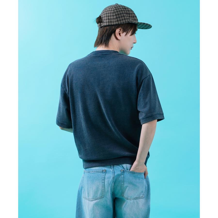 半袖シャツ メンズ サイドウェイスタンス スウェット ピグメント 裏毛 カットソー 半袖T アメカジ カジュアル スケーター ストリート 古着MIX 韓国ファッション | improves | 11