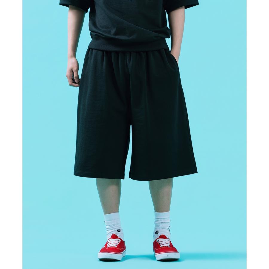 ショートパンツ メンズ SIDEWAY STANCE スウェット スエードポンチ ワイド ショーツ アメカジ カジュアル スケーター ストリート 古着MIX 韓国ファッション | improves | 05
