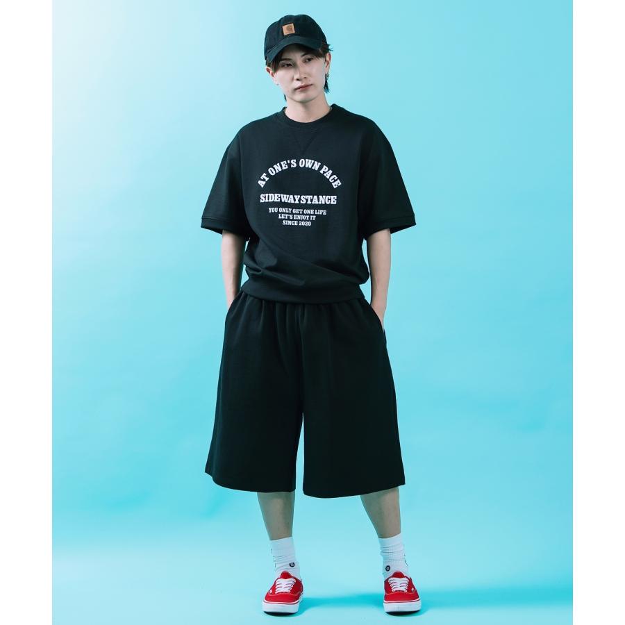 ショートパンツ メンズ SIDEWAY STANCE スウェット スエードポンチ ワイド ショーツ アメカジ カジュアル スケーター ストリート 古着MIX 韓国ファッション | improves | 08