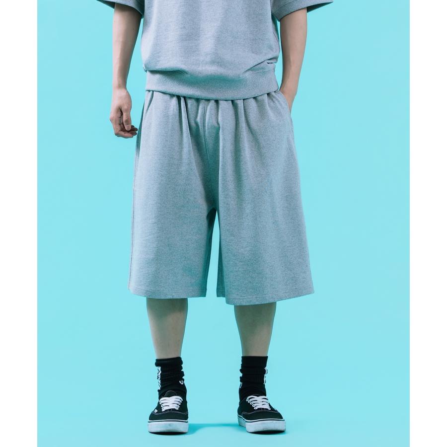 ショートパンツ メンズ SIDEWAY STANCE スウェット スエードポンチ ワイド ショーツ アメカジ カジュアル スケーター ストリート 古着MIX 韓国ファッション | improves | 09