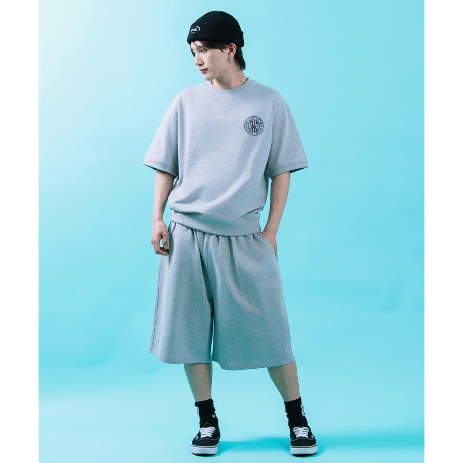ショートパンツ メンズ SIDEWAY STANCE スウェット スエードポンチ ワイド ショーツ アメカジ カジュアル スケーター ストリート 古着MIX 韓国ファッション | improves | 12