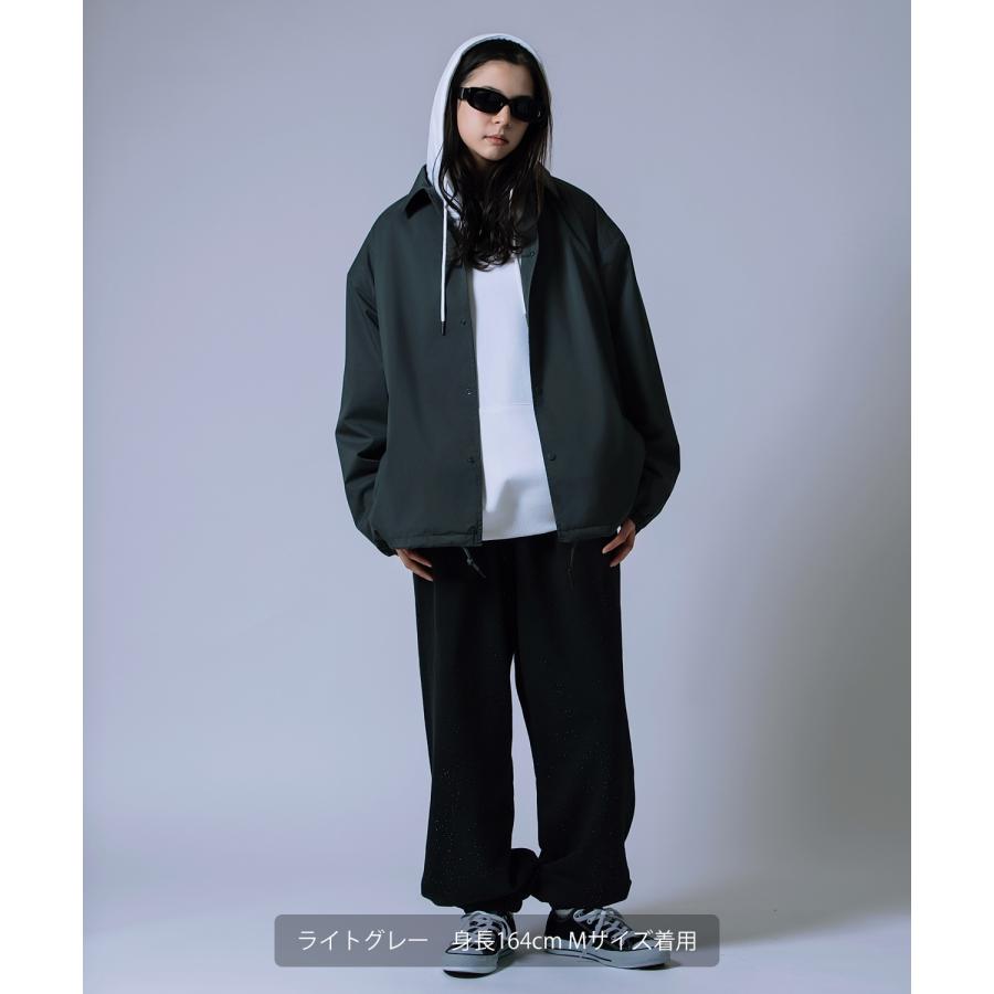 コーチジャケット メンズ レディース ライトアウター ブルゾン ジャンパー マット 質感 無地 オーバーサイズ ストリート 韓国ファッション | improves | 12