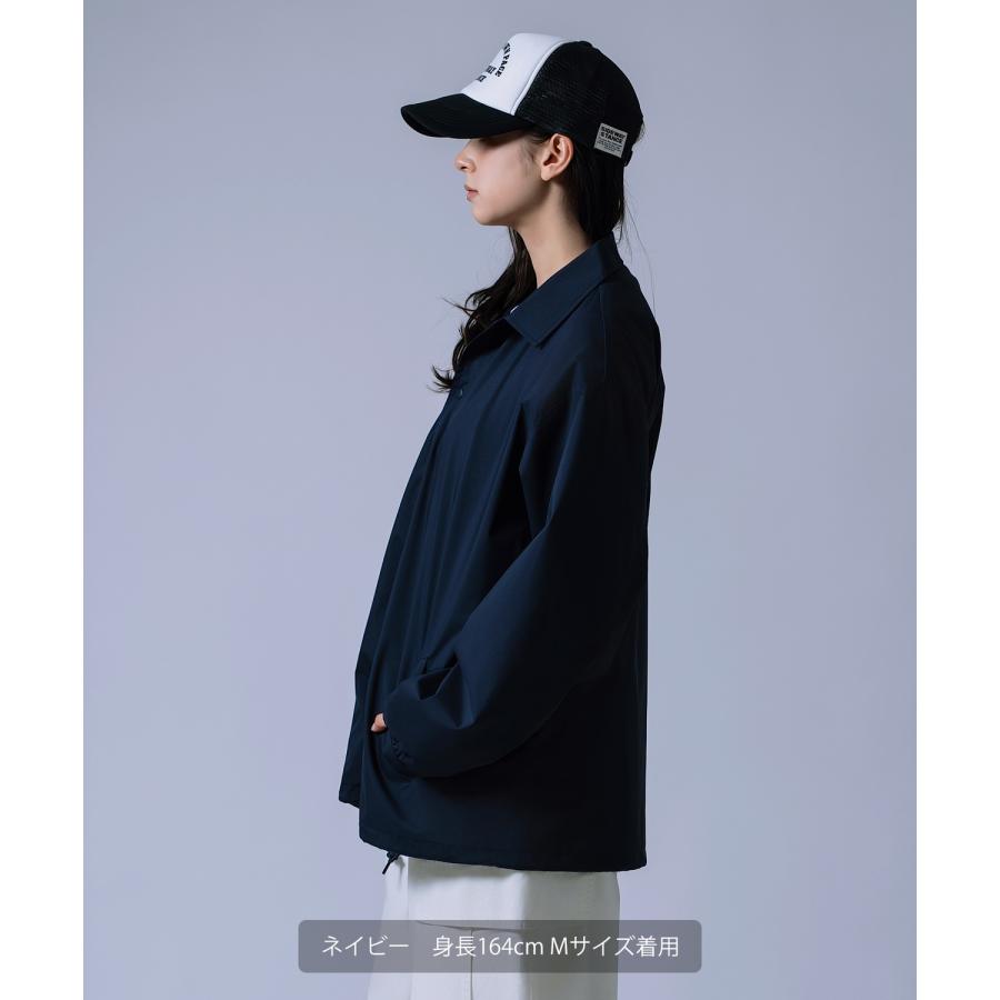 コーチジャケット メンズ レディース ライトアウター ブルゾン ジャンパー マット 質感 無地 オーバーサイズ ストリート 韓国ファッション | improves | 15