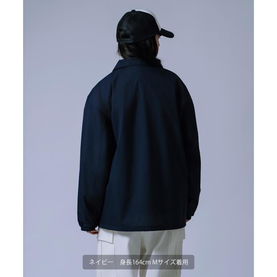 コーチジャケット メンズ レディース ライトアウター ブルゾン ジャンパー マット 質感 無地 オーバーサイズ ストリート 韓国ファッション | improves | 16