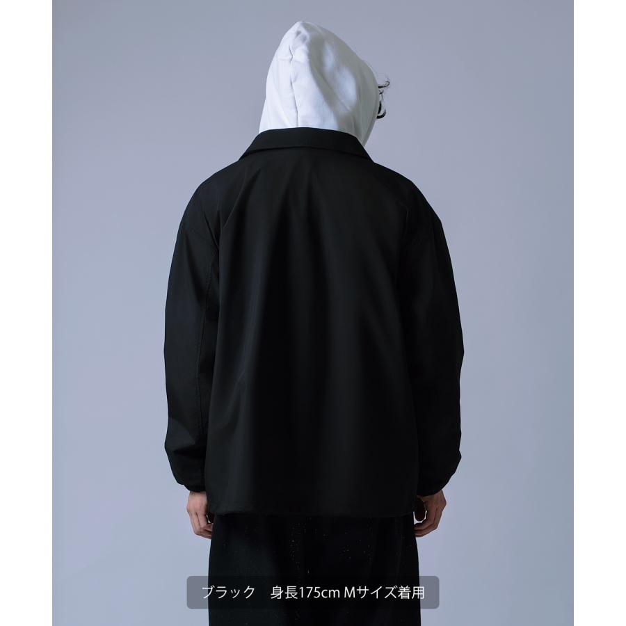 コーチジャケット メンズ レディース ライトアウター ブルゾン ジャンパー マット 質感 無地 オーバーサイズ ストリート 韓国ファッション | improves | 06