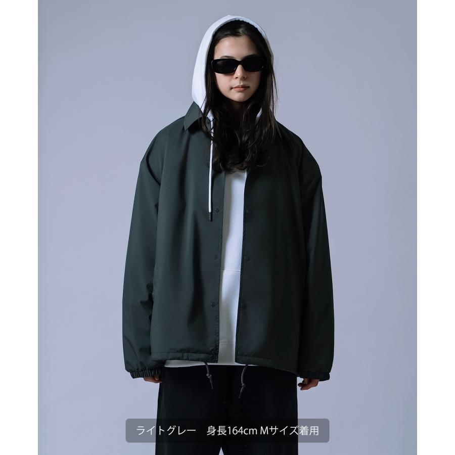 コーチジャケット メンズ レディース ライトアウター ブルゾン ジャンパー マット 質感 無地 オーバーサイズ ストリート 韓国ファッション | improves | 08