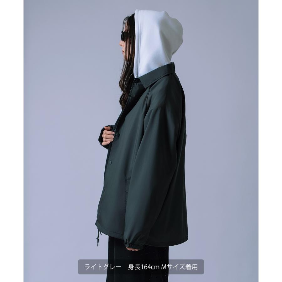 コーチジャケット メンズ レディース ライトアウター ブルゾン ジャンパー マット 質感 無地 オーバーサイズ ストリート 韓国ファッション | improves | 10