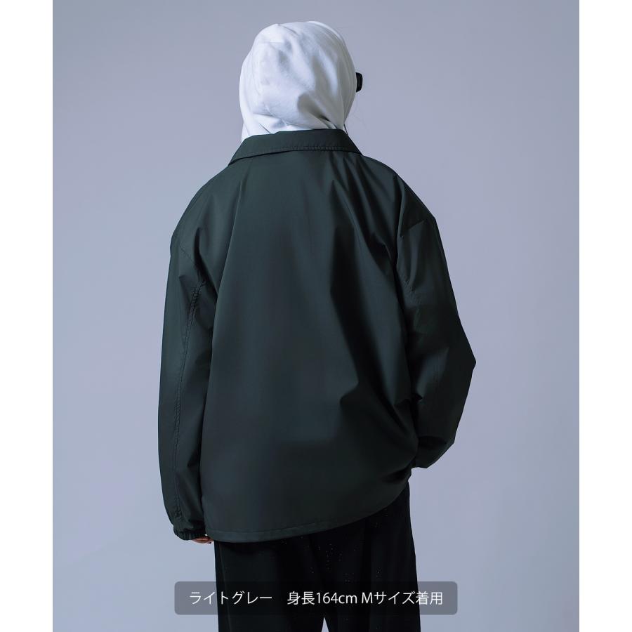 コーチジャケット メンズ レディース ライトアウター ブルゾン ジャンパー マット 質感 無地 オーバーサイズ ストリート 韓国ファッション | improves | 11