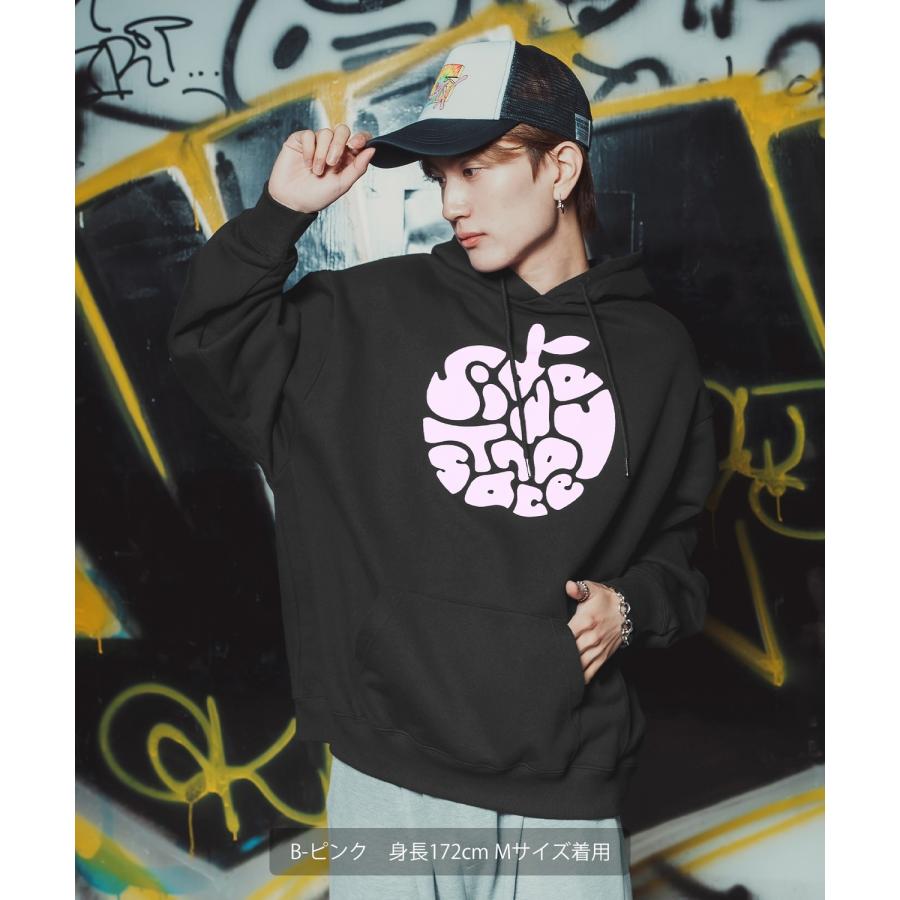 パーカー メンズ レディース メンズ レディース ビッグシルエット タイポアップル 裏毛 リンゴロゴ ビッグシルエット ストリート系 オーバーサイズ 古着MIX 韓国 | improves | 19