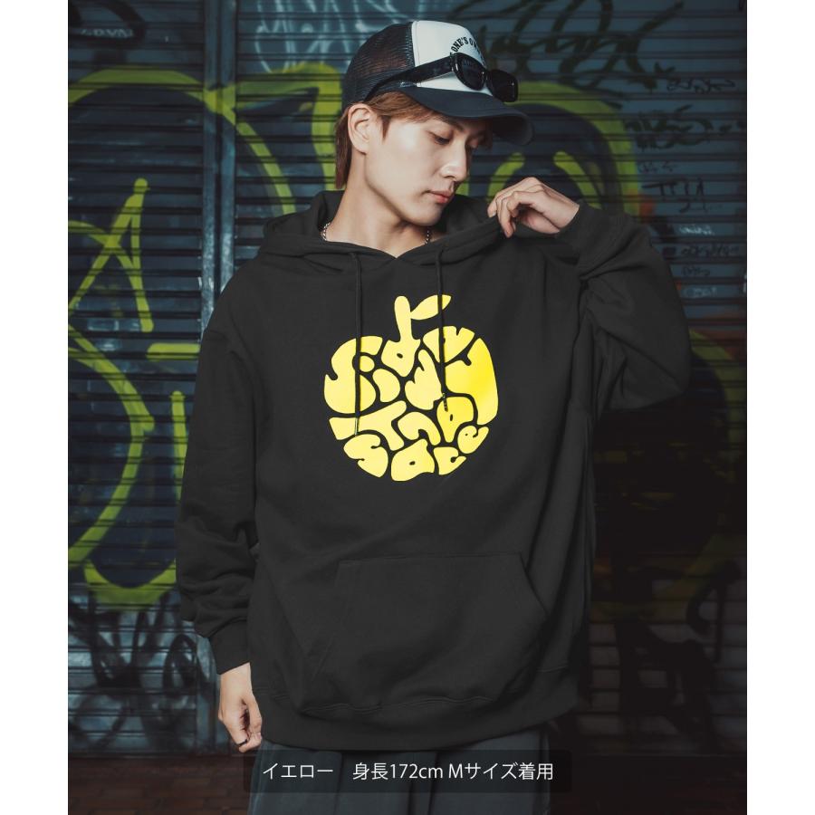 パーカー メンズ レディース メンズ レディース ビッグシルエット タイポアップル 裏毛 リンゴロゴ ビッグシルエット ストリート系 オーバーサイズ 古着MIX 韓国 | improves | 11