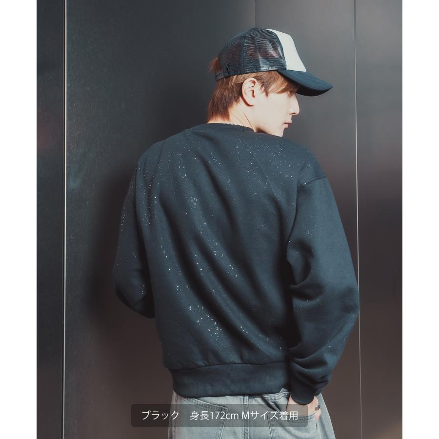 トレーナー メンズ SIDEWAY STANCE サイドウェイスタンス 裏起毛 カレッジロゴ 大きめ アメカジ カジュアル スケーター ストリート 古着MIX 韓国ファッション | improves | 05