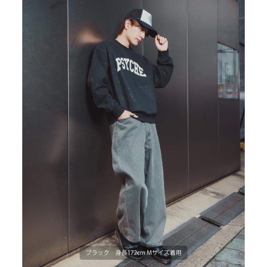 トレーナー メンズ SIDEWAY STANCE サイドウェイスタンス 裏起毛 カレッジロゴ 大きめ アメカジ カジュアル スケーター ストリート 古着MIX 韓国ファッション | improves | 06