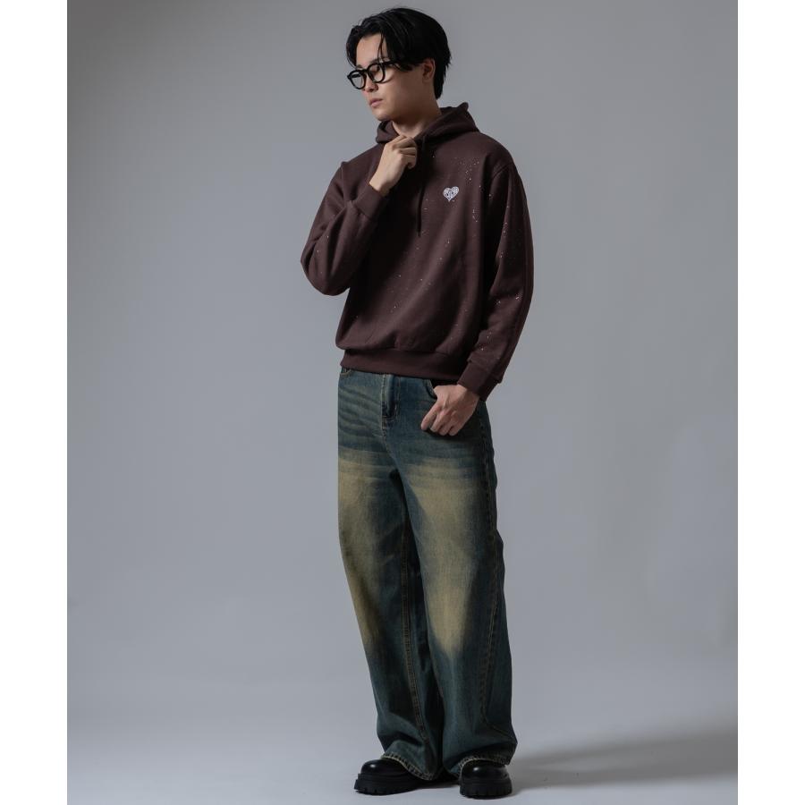 パーカー メンズ SIDEWAY STANCE サイドウェイスタンス 裏起毛 スウェット プルオーバー フーディー 大きめ アメカジ カジュアル スケーター ストリート 古着MIX | improves | 04