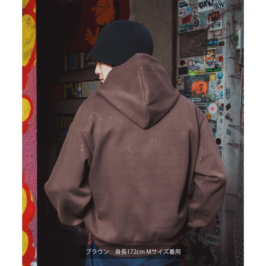 パーカー メンズ SIDEWAY STANCE サイドウェイスタンス 裏起毛 スウェット プルオーバー フーディー 大きめ アメカジ カジュアル スケーター ストリート 古着MIX | improves | 05