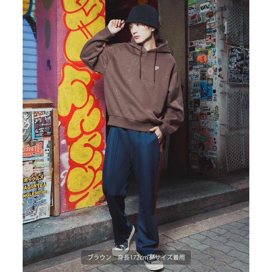 パーカー メンズ SIDEWAY STANCE サイドウェイスタンス 裏起毛 スウェット プルオーバー フーディー 大きめ アメカジ カジュアル スケーター ストリート 古着MIX | improves | 06