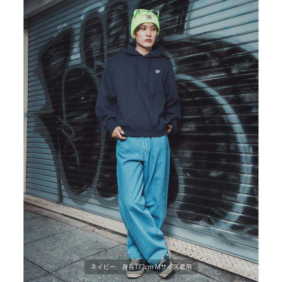 パーカー メンズ SIDEWAY STANCE サイドウェイスタンス 裏起毛 スウェット プルオーバー フーディー 大きめ アメカジ カジュアル スケーター ストリート 古着MIX | improves | 10