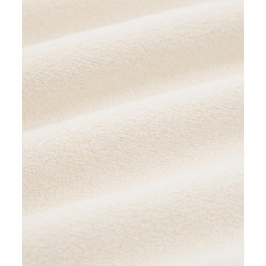 フリースプルオーバー メンズ レディース ハーフジップ トラックジャケット 長袖 シリコンワッペン オーバーサイズ ビッグシルエット ゆったり | improves | 22