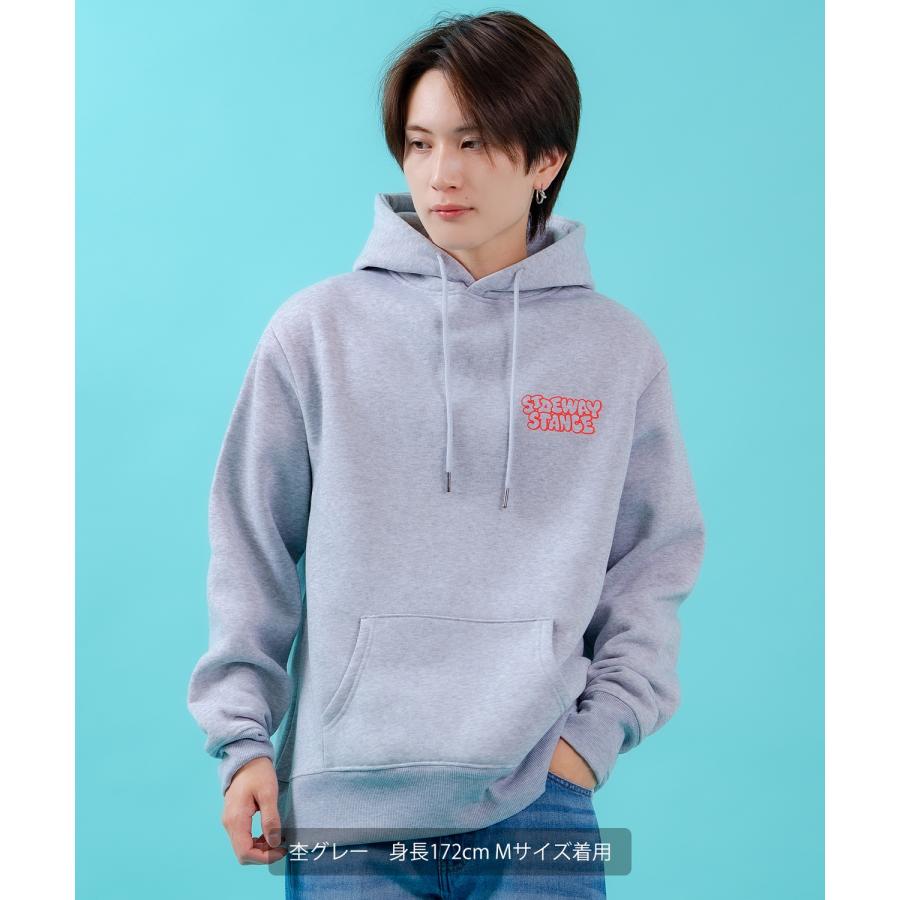 プルオーバーパーカー メンズ 裏起毛 フーディー バックプリント キャラクター ロゴ SIDEWAY STANCE オーバーサイズ ストリート ビッグシルエット | improves | 15