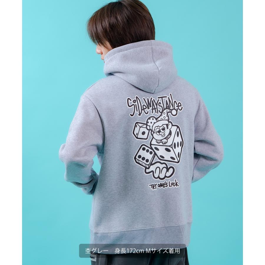 プルオーバーパーカー メンズ ダイス 裏起毛 プルパーカー レディース グラフィック プリント フーディー オーバーサイズ ストリート スケーター アメカジ | improves | 04