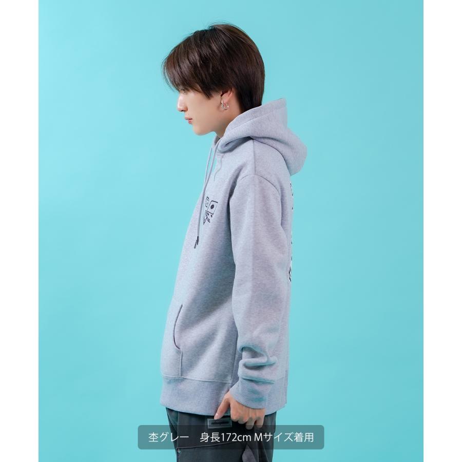 プルオーバーパーカー メンズ ダイス 裏起毛 プルパーカー レディース グラフィック プリント フーディー オーバーサイズ ストリート スケーター アメカジ | improves | 05