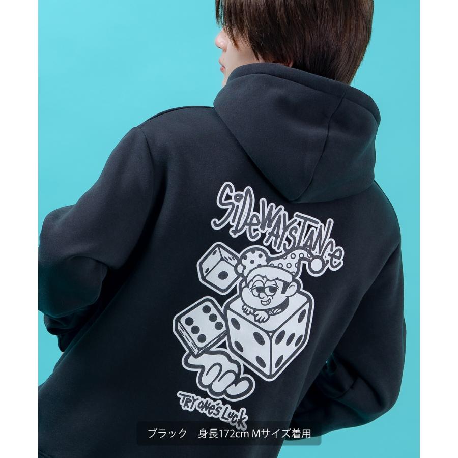 プルオーバーパーカー メンズ ダイス 裏起毛 プルパーカー レディース グラフィック プリント フーディー オーバーサイズ ストリート スケーター アメカジ | improves | 07