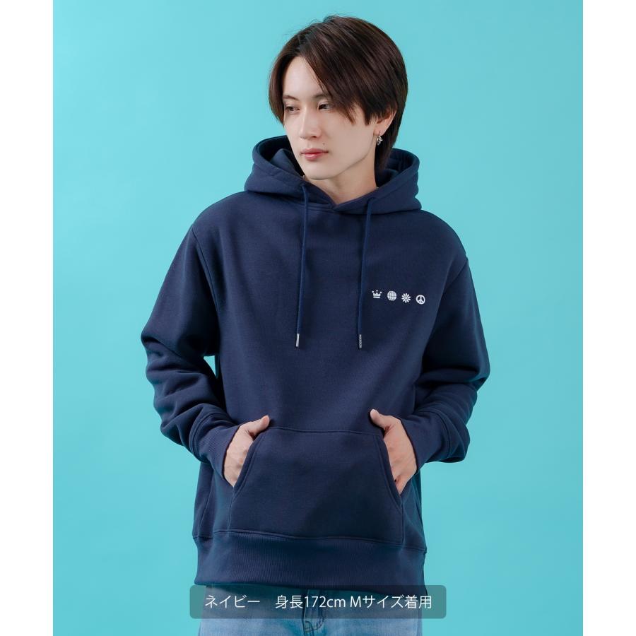 プルオーバーパーカー メンズ レディース 裏起毛 モノグラム ダウナーベア SIDEWAY STANCE スケーター ストリート ビッグシルエット プリント フーディー | improves | 14