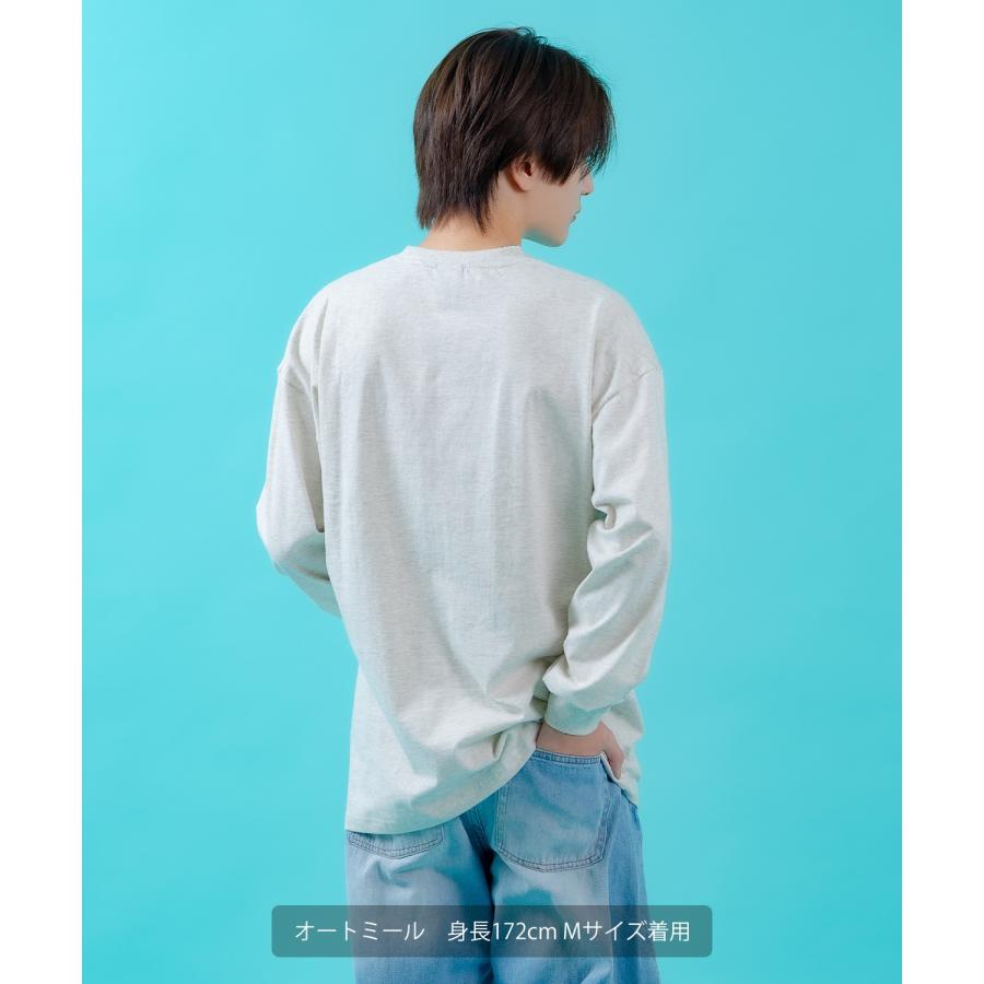 長袖Tシャツ ロンT メンズ レディース サイドウェイスタンス ビッグシルエット オーバーサイズ ストリート ダウナーベア カレッジロゴ アメカジ | improves | 14