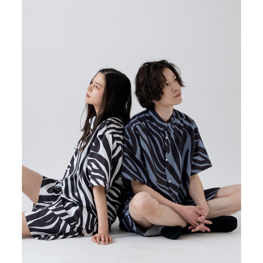 半袖シャツ メンズ SIDEWAY STANCE サイドウェイスタンス 柄シャツ 総柄 ユニセックス カジュアル スケーター ストリート 古着MIX 韓国 | improves | 23