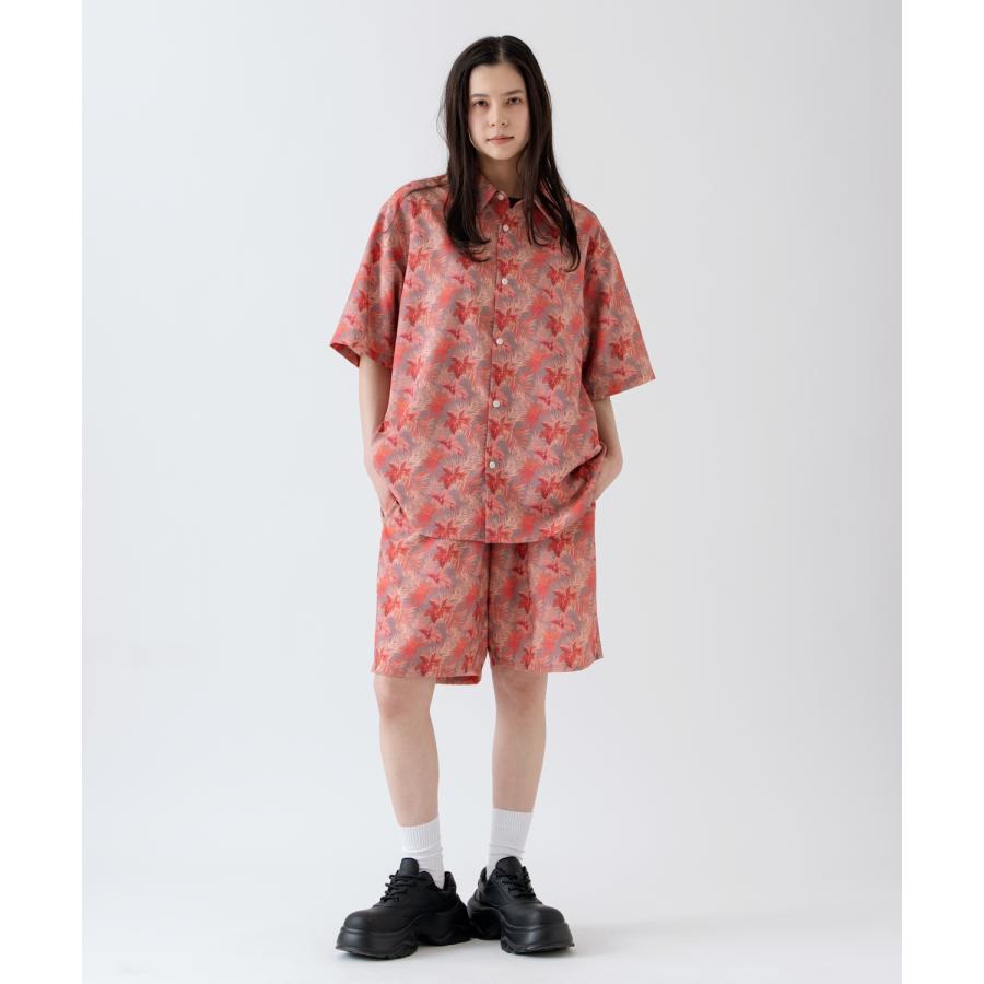 半袖シャツ メンズ SIDEWAY STANCE サイドウェイスタンス 柄シャツ 総柄 ユニセックス カジュアル スケーター ストリート 古着MIX 韓国 | improves | 18