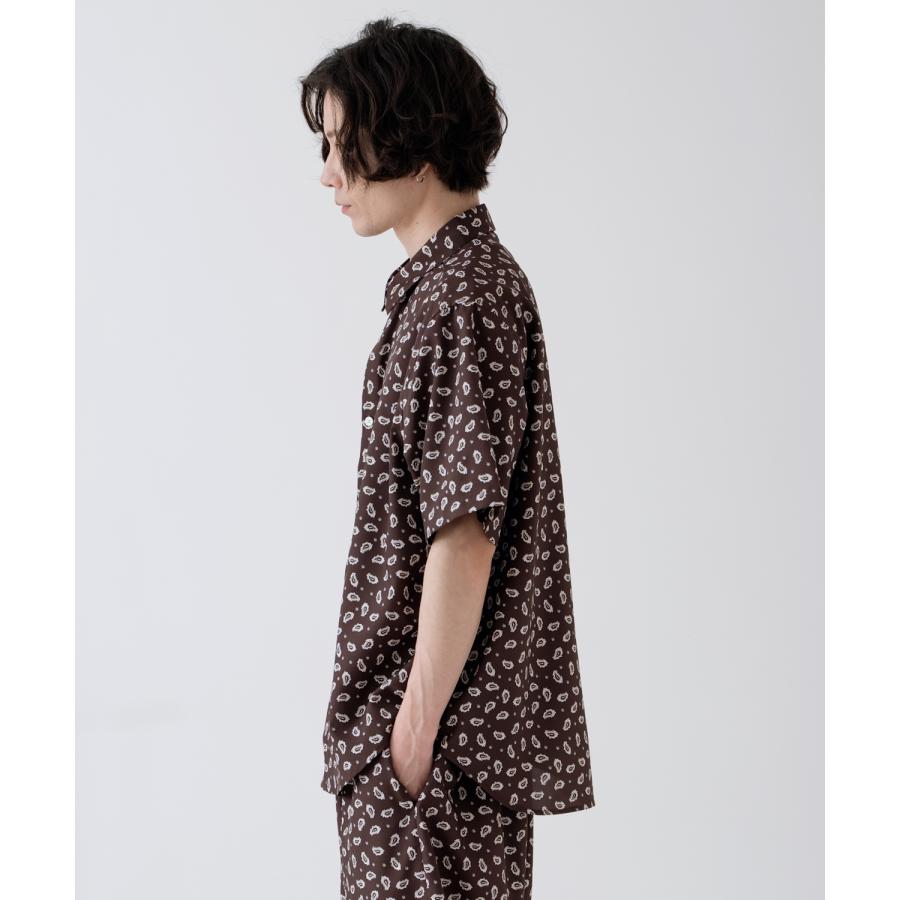 半袖シャツ メンズ SIDEWAY STANCE サイドウェイスタンス 柄シャツ 総柄 ユニセックス カジュアル スケーター ストリート 古着MIX 韓国 | improves | 11