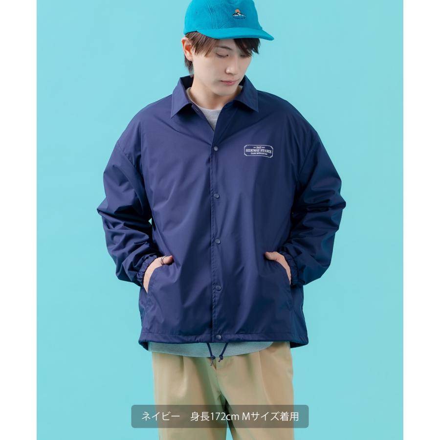 コーチジャケット メンズ SIDEWAY STANCE サイドウェイスタンス ナイロン  アメカジ スケーター ストリート 古着MIX 韓国ファッション ブラック ネイビー | improves | 14