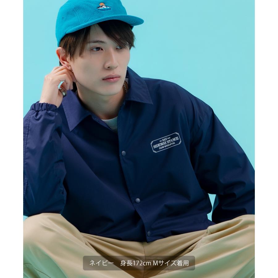 コーチジャケット メンズ SIDEWAY STANCE サイドウェイスタンス ナイロン  アメカジ スケーター ストリート 古着MIX 韓国ファッション ブラック ネイビー | improves | 17