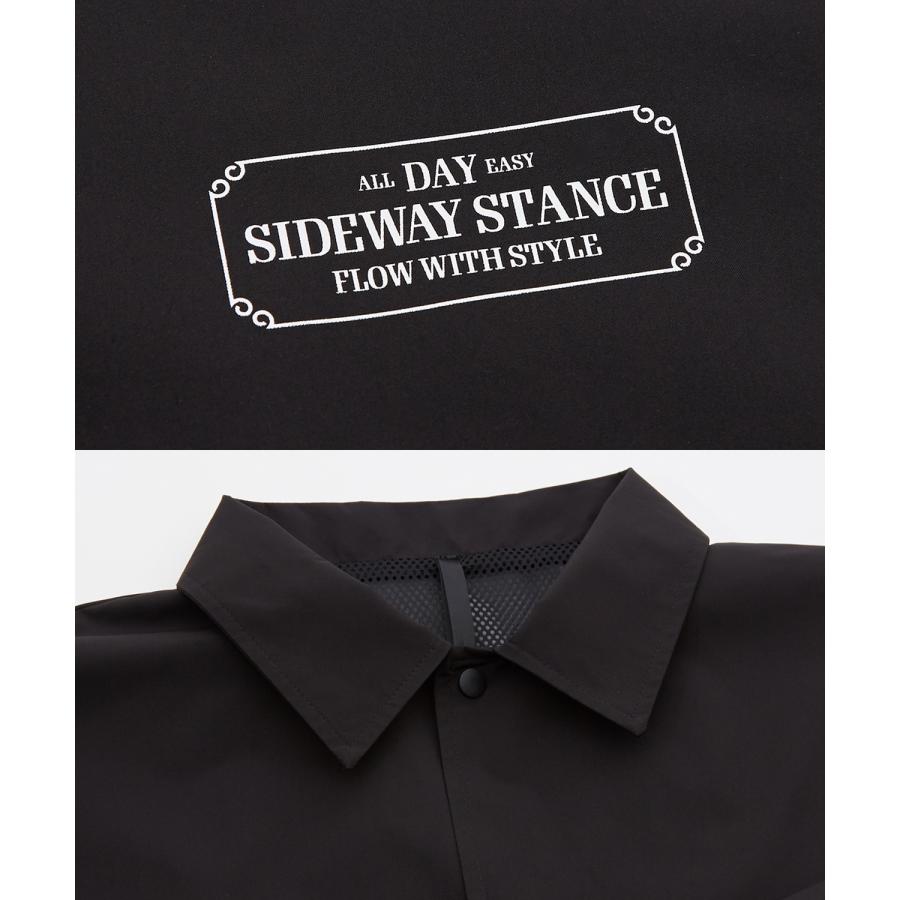 コーチジャケット メンズ SIDEWAY STANCE サイドウェイスタンス ナイロン  アメカジ スケーター ストリート 古着MIX 韓国ファッション ブラック ネイビー | improves | 19