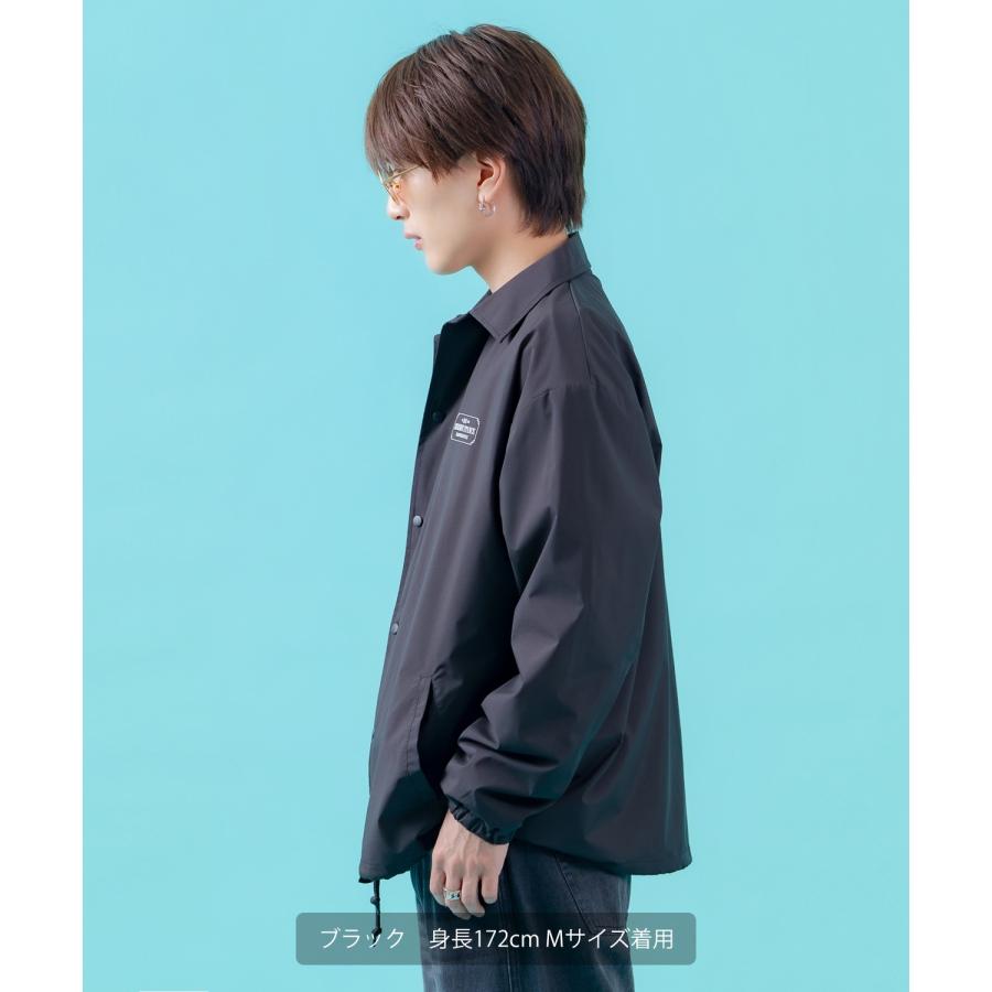 コーチジャケット メンズ SIDEWAY STANCE サイドウェイスタンス ナイロン  アメカジ スケーター ストリート 古着MIX 韓国ファッション ブラック ネイビー | improves | 04